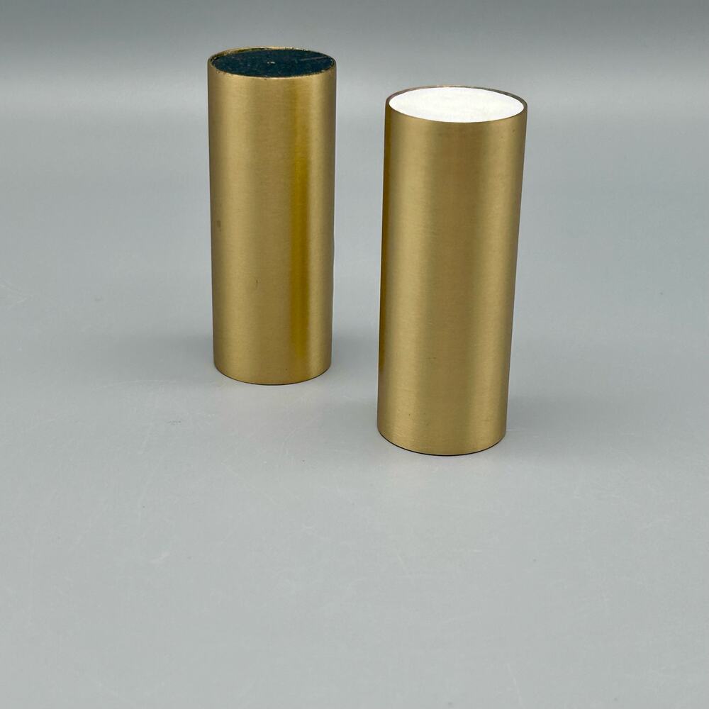 House Doctor SP Brass and Marble Salt & Pepper Shakers